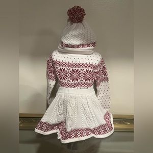Girls sweater skirt set